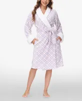 Ink+Ivy Women's Printed Plush Robe