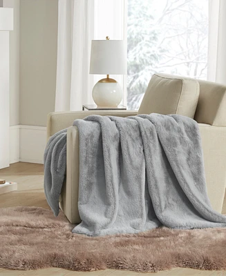 Closeout! Madison Park Bristol Premium Faux Fur Throw, 60" x 50"