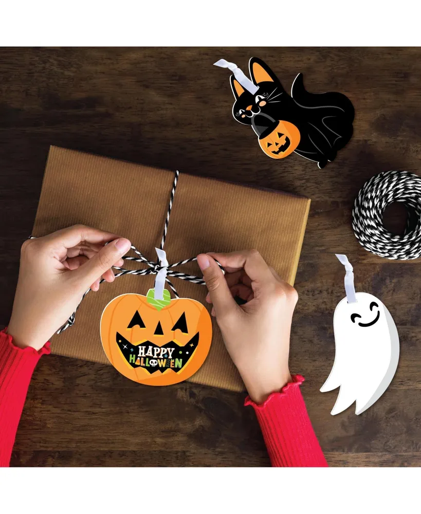 Big Dot of Happiness Jack-o'-Lantern Halloween - Kids Halloween Decorations - Tree Ornaments - Set of 12