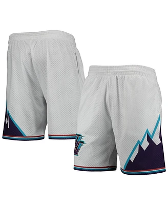 Men's Mitchell & Ness White Utah Jazz 1996-97 Hardwood Classics Swingman Shorts