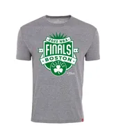 Men's Sportiqe Gray Boston Celtics 2022 Nba Finals Crest Comfy T-shirt
