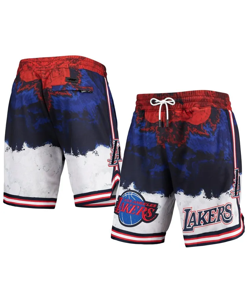 Pro Standard Men's Black Los Angeles Lakers Washed Neon Shorts