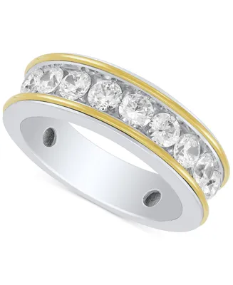 Grown With Love Men's Lab Diamond Band (1-1/2 ct. t.w.) 10k Gold & White