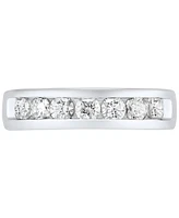 Grown With Love Men's Lab Diamond Band (1-1/2 ct. t.w.) 10k White Gold