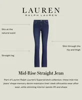 Lauren Ralph Petite Mid-Rise Straight Jean, & Short Lengths
