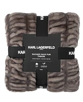 Karl Lagerfeld Paris Ruched Throw Blanket, 50" x 60"