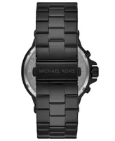 Michael Kors Men's Dylan Chronograph Black Ion Plating Stainless Steel Bracelet Watch 48mm