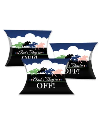 Big Dot of Happiness Kentucky Horse Derby - Favor Gift Boxes - Horse Race Party Petite Pillow Boxes - Set of 20