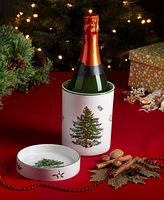 Spode Christmas Tree Wine Chiller & Coaster Set