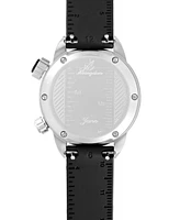 Abingdon Co. Women's Jane Black Silicone Strap Watch 35mm