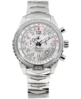 Abingdon Co. Women's Jackie Chronograph Multifunctional Stainless Steel Bracelet Watch 41-1/2mm