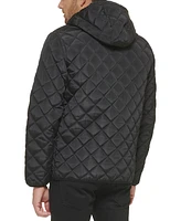 Kenneth Cole Men's Diamond Quilted Hooded Jacket