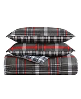 Eddie Bauer Willow Plaid Microsuede Reversible Comforter Set