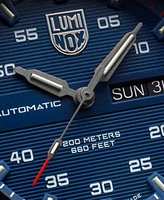 Luminox Men's Swiss Automatic Master Carbon Seal Blue Rubber Strap Watch 45mm