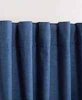 Lauren Ralph Lauren Tyler 100% Blackout Cotton Blend with Lining Back Tab and Rod Pocket Curtain Panel, 50" x 96"