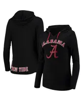 Women's Colosseum Black Alabama Crimson Tide My Lover Hoodie Long Sleeve T-shirt