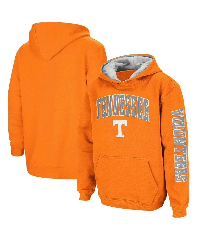 Youth Boys Colosseum Tennessee Orange Volunteers 2-Hit Team Pullover Hoodie