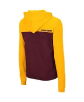 Women's Colosseum Gold, Maroon Minnesota Golden Gophers Aidan Half-Zip Hoodie