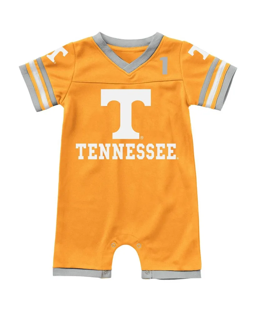 Infant Boys and Girls Colosseum Tennessee Orange Volunteers Bumpo Football Romper