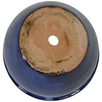 Sunnydaze Decor in Chalet Glazed Ceramic Planter - Imperial Blue