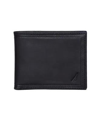 Nautica Men's Credit Card Bifold Leather Wallet