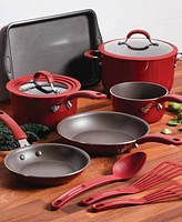 Rachael Ray Cook + Create Aluminum Nonstick Cookware Set, 11 Piece