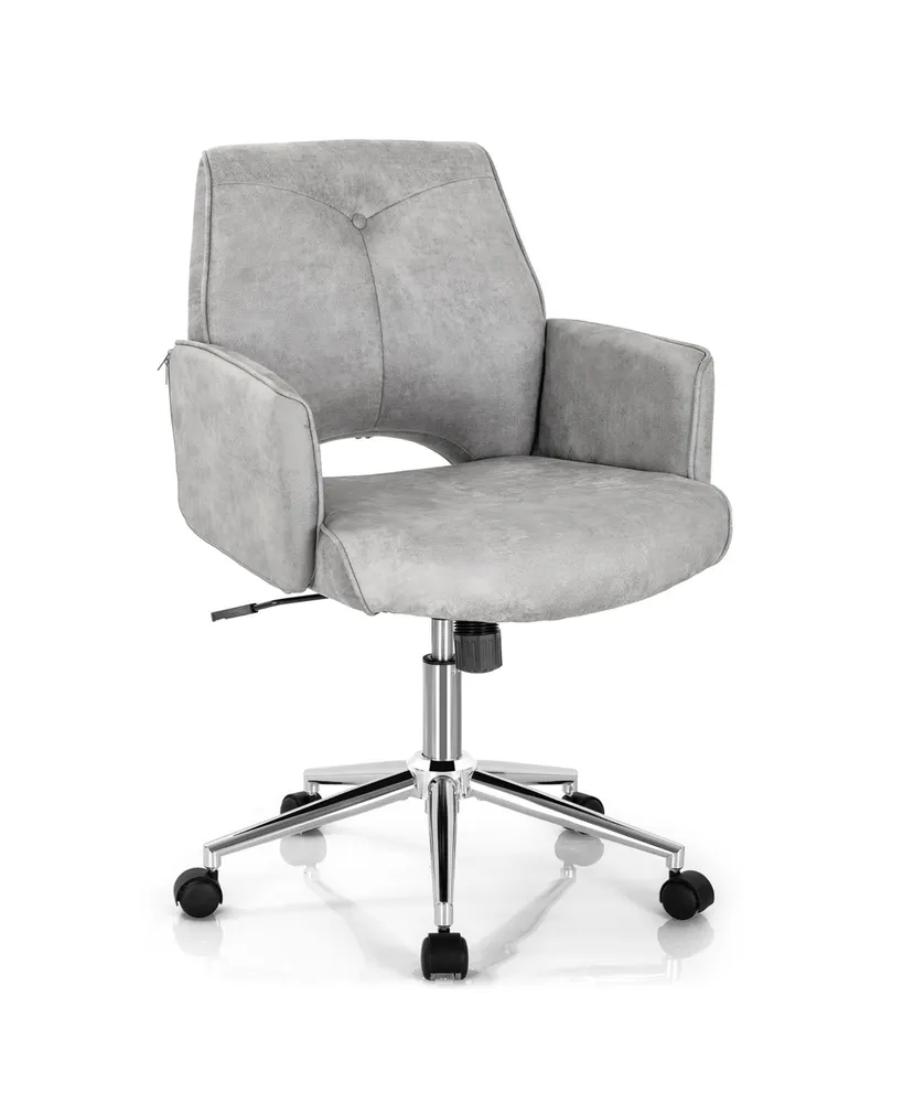 Hollow Mid Back Leisure Office Chair Adjustable Task Chair
