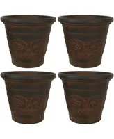 Arabella 16" Double-Walled Polyresin Outdoor Planter Pot