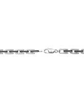 Men's Black Diamond Link Bracelet (1/2 ct. t.w.) in Sterling Silver