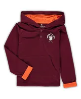 Toddler Boys Colosseum Maroon, Heathered Gray Virginia Tech Hokies Poppies Hoodie and Sweatpants Set