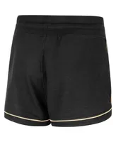 Women's Colosseum Black Army Black Knights Lil Sebastian Tri-Blend Shorts