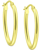 Giani Bernini Polished Oval Small Hoop Earrings, 20mm, Created for Macy's