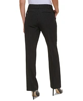 Tommy Hilfiger Women's Striped Sutton Straight-Leg Trousers