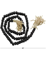 Rosemary Lane Handmade Beaded Geometric Garland with Tassel
