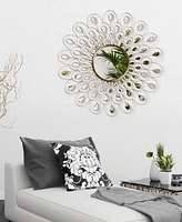 Empire Art Direct 'Flower Burst' Bling Round Wall Mirror, 36" x 36"