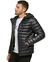 Calvin Klein Men's Hooded & Quilted Packable Jacket