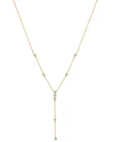 Effy Diamond Bezel 18" Lariat Necklace (1 ct. t.w.) in 14k Gold