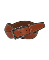 Duchamp London Men's Split Leather Non-Reversible Dress Casual Belt