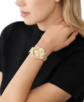 Michael Kors Women's Tibby Gold-Tone Stainless Steel Bracelet Watch 40mm