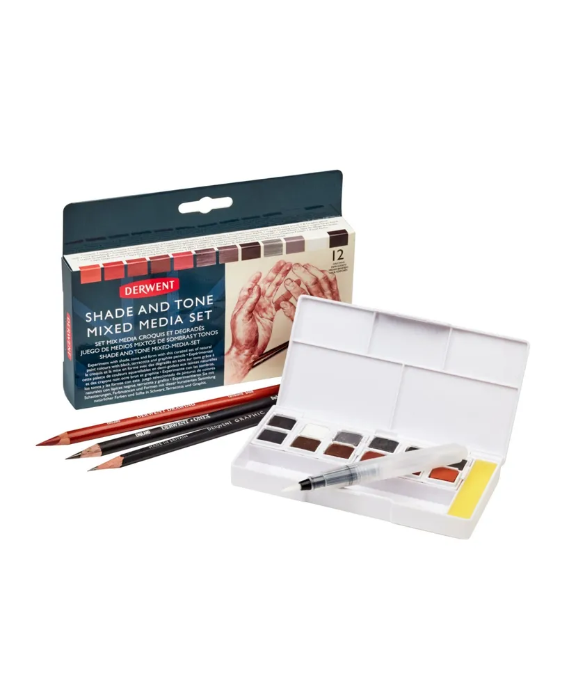 Derwent Shade and Tone Mixed Media 17 Piece Color Set