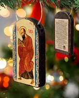 G.DeBrekht Saint Paul Wooden Greek Christian Orthodox Icon Ornament