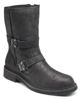 Karl Lagerfeld Men's Double Buckle Tire Tread Sole Boot