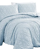 Southshore Fine Linens Stella Clipped Jacquard 3-Pc. Comforter Set