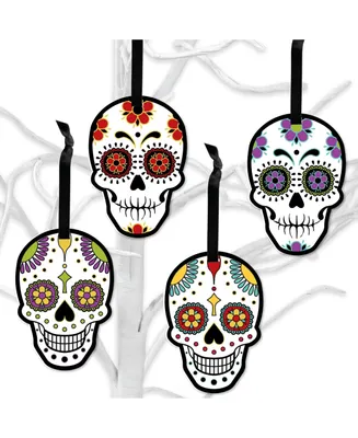 Big Dot of Happiness Day of the Dead - Sugar Skull Decorations - Tree Ornaments - Set of 12 - Assorted Pre