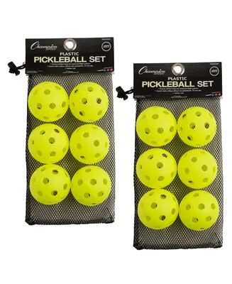 Champion Sports Recreational Indoor Pickle Ball, Set of 12