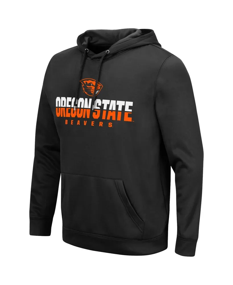Men's Colosseum Black Oregon State Beavers Lantern Pullover Hoodie
