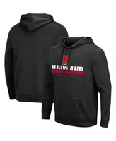 Men's Colosseum Black Maryland Terrapins Lantern Pullover Hoodie