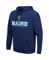 Men's Colosseum Navy Maine Black Bears Lantern Pullover Hoodie