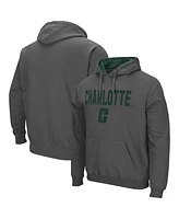 Men's Colosseum Charlotte 49ers Arch and Logo Pullover Hoodie