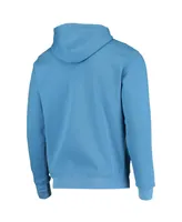 Men's Colosseum Light Blue Johns Hopkins Blue Jays Arch and Logo Pullover Hoodie